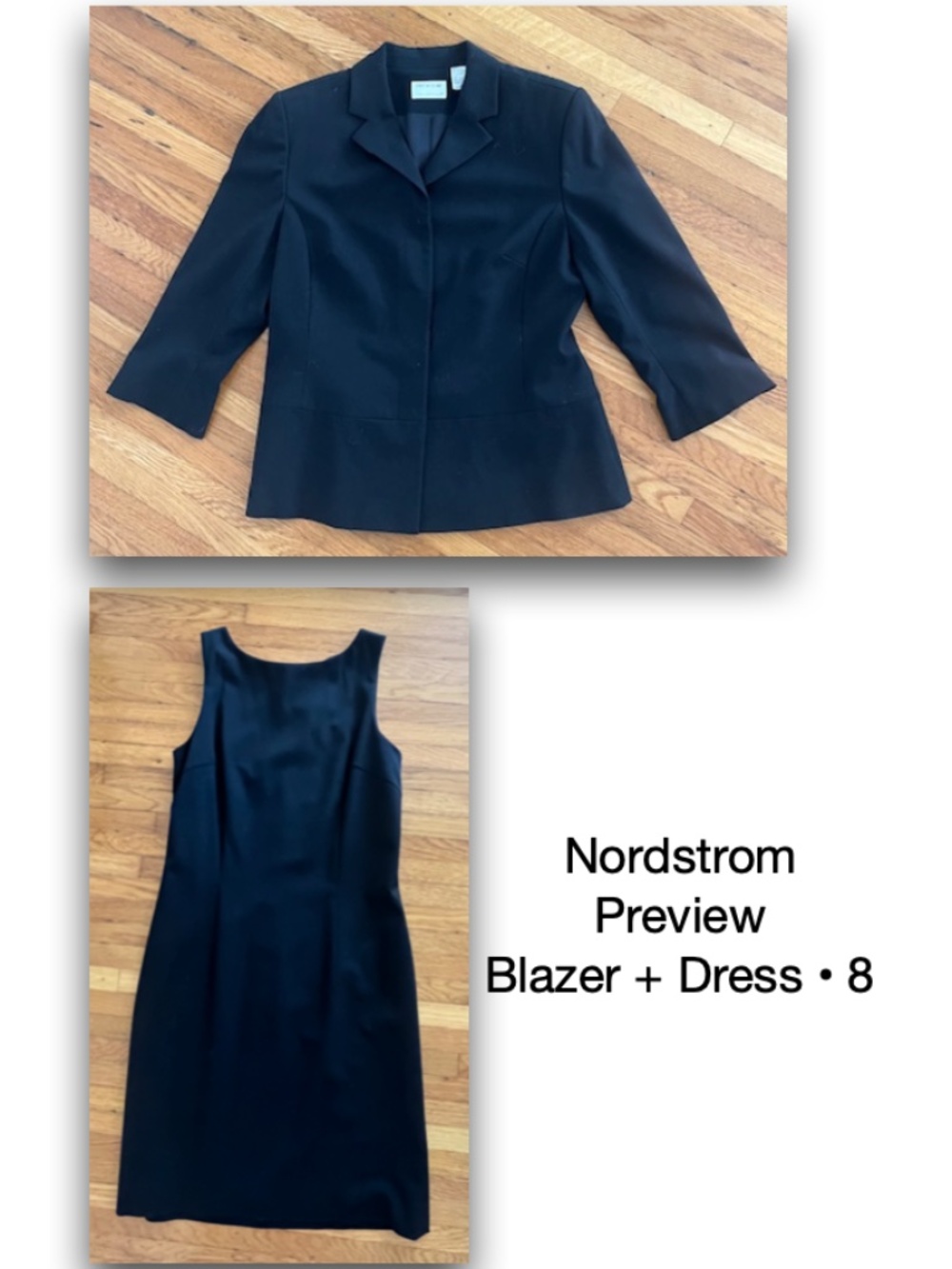 Nordstrom Preview Black Dress & Blazer • 8